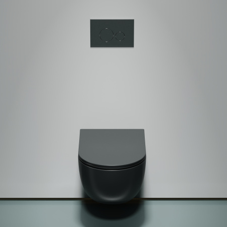 Унитаз подвесной безободковый Ceramica Nova Modena Rimless CN6063MDH антрацит матовый