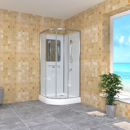 Душевые кабины RGW 381320899-12 90x90x200 профиль матовый хром, стекло прозрачное