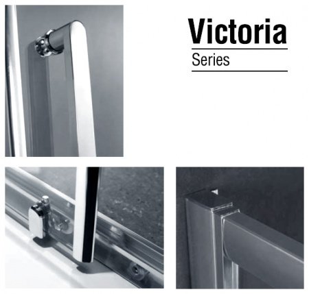 Душевой угол GEMY Victoria 160x100x190 профиль хром, стекло прозрачное