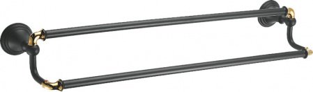 Держатель для полотенец Fixsen Luksor FX-71602B Черный Золото