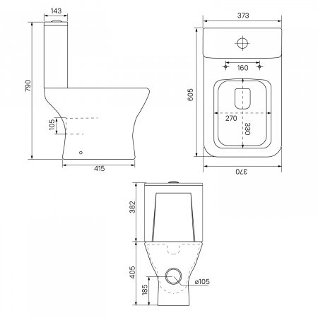 Унитаз напольный IDDIS Torr TORRDSEi24 белый, с сиденьем микролифт