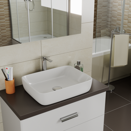 Раковина накладная 50см D&K Berlin DT1431316 белый