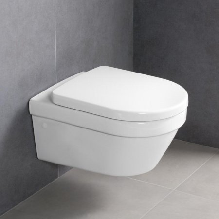 Унитаз подвесной безободковый Villeroy&Boch Architectura Pack 4694HR01 с сиденьем микролифт