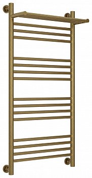 Полотенцесушитель водяной Сунержа Богема с полкой+ 100х50 состеренная бронза