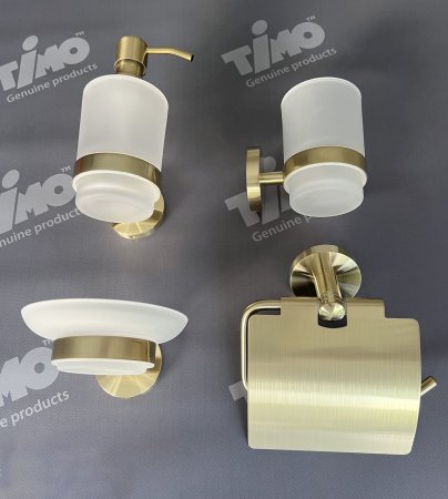 Мыльница подвесная Timo Saona 13021/17 золото матовое