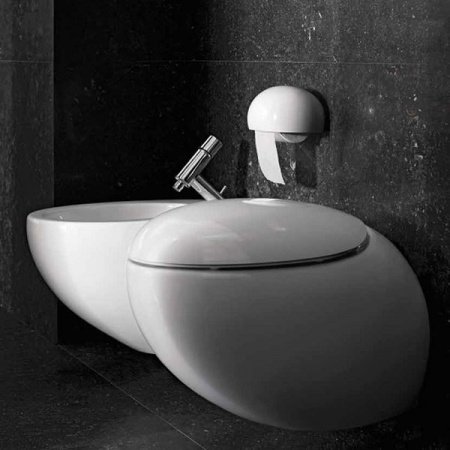 Держатель туалетной бумаги Laufen Alessi One 8.7097.0 с крышкой Белый
