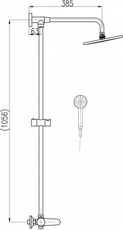 Душевая стойка Rav Slezak Tigris TG182.5/5