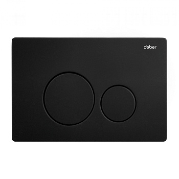 Кнопка смыва ABBER AC0121MB черный матовый