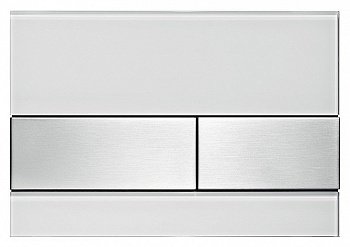 Кнопка смыва TECE Square 9240801 белый/сталь