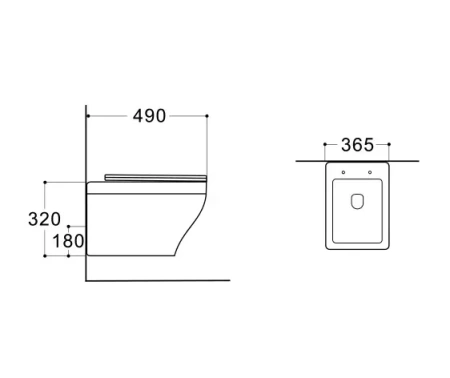 Унитаз подвесной Aquatek Амадео AQ1180-00 с сиденьем Soft Close