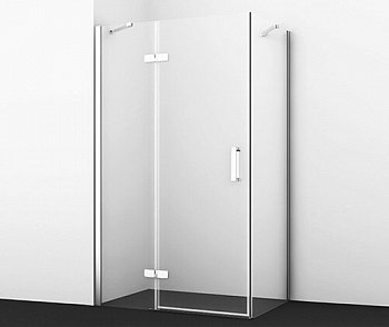 Душевой угол WasserKraft Aller 10H10LW 120x100x200, профиль хром, стекло прозрачное
