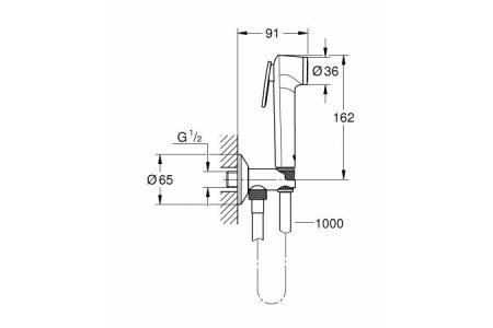 Гигиенический душ Grohe Tempesta-F Trigger Spray 26358000 Хром