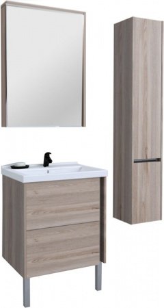 Тумба под раковину Акватон Стоун 60 подвесная 1A231401SXC80 Грецкий орех