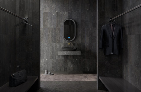 Раковина накладная карбоновая ABBER Karbon AK2041 черная