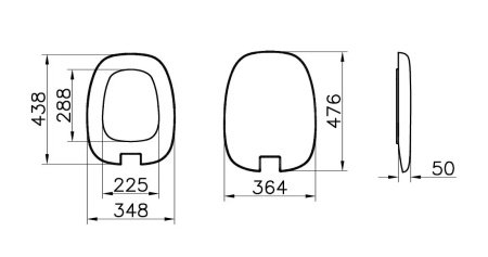 Сиденье для унитаза Vitra Plural 126-083-009 черный матовый, с микролифтом