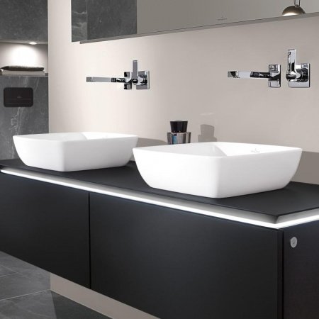 Раковина накладная 41см Villeroy & Boch Artis 41784101 alpin