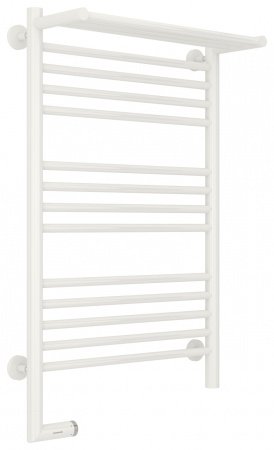 Полотенцесушитель электрический Сунержа Богема с полкой 2.0 80х50 белый, подключение правое
