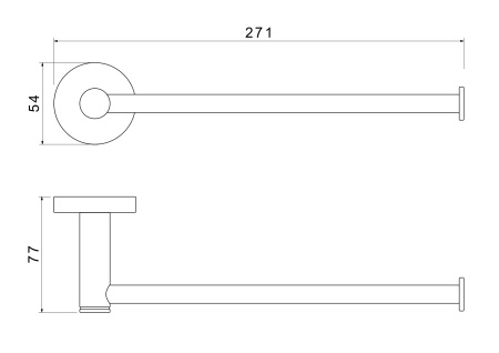 Полотенцедержатель Aquatek Европа AQ4119MB черный матовый