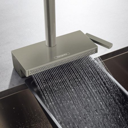 Смеситель для кухни Hansgrohe Aquno Select M81 73831800 нержавеющая сталь