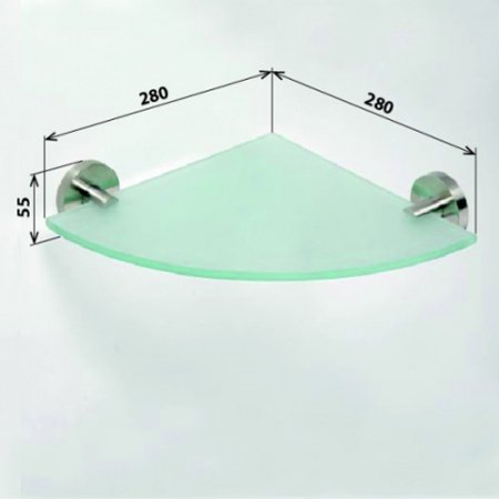 Полка стеклянная Bemeta Neo stainless 104102015 Нержавеющая сталь