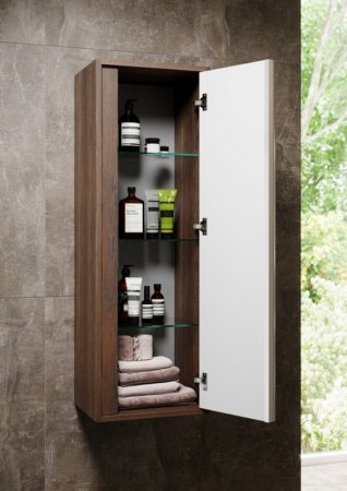 Шкаф пенал Aqwella Evolution Clarberg EV0504CD Крафт темный