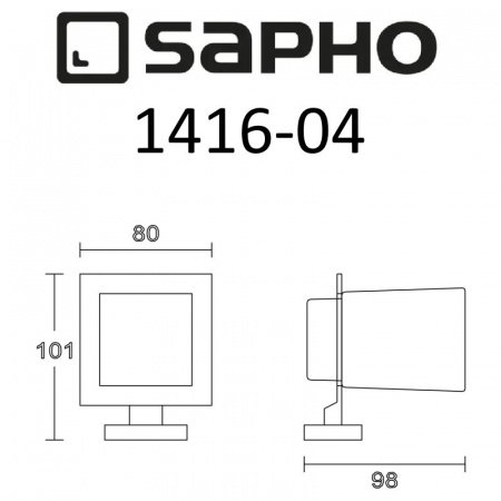 Стакан для ванной Sapho APOLLO 1416-04 хром