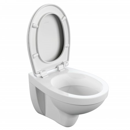 Унитаз подвесной Cersanit Delfi S-MZ-DELFI-PL белый, с сиденьем микролифт