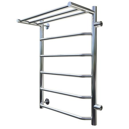 Полотенцесушитель водяной Тругор Браво серия 1 73,6х50 хром, с полкой, подключение правое