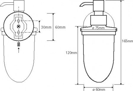 Дозатор для жидкого мыла Bemeta Alfa 102408022 Хром