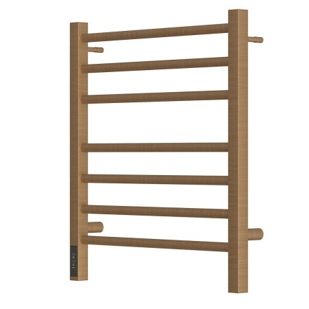 Полотенцесушитель электрический Point PN70756BR П7 500x600, диммер слева, бронза