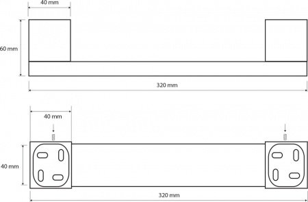Поручень для ванной Bemeta Via 135007072 Хром