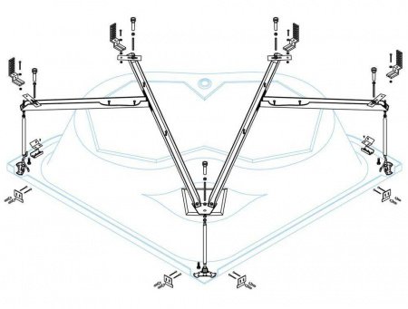 Металлический каркас Cezares CETINA-130-MF
