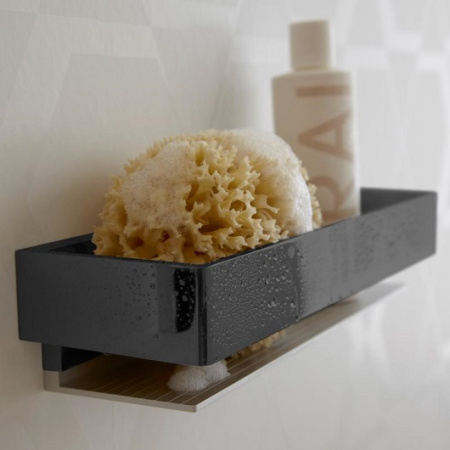 Корзинка для душа Keuco Edition 11 11158130000 хром черный шлифованный