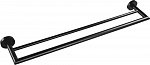 Держатель для полотенец двойной Bemeta Dark 104204050 Чёрный