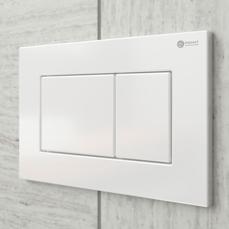 Клавиша смыва Point Ника PN44081W для инсталляции, белая