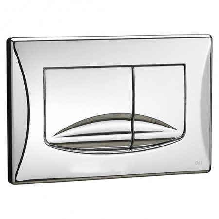 Кнопка смыва для унитазов OLI RIVER DUAL 638504 хром глянцевый