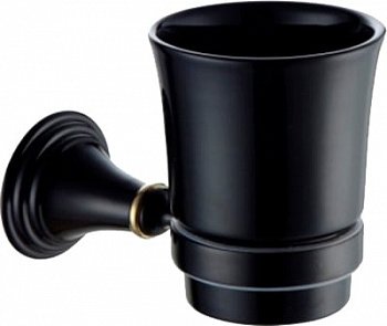 Стакан для зубных щеток Fixsen Luksor FX-71606B Черный Золото