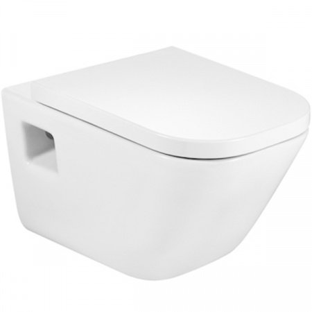 Крышка-сиденье Roca Gap Clean Rim 801732004 с микролифтом, петли хром