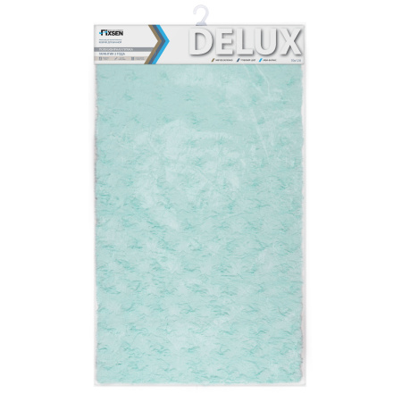 Коврик для ванной 1-ый Fixsen DELUX, FX-9040T бирюзовый, 70х120 см.
