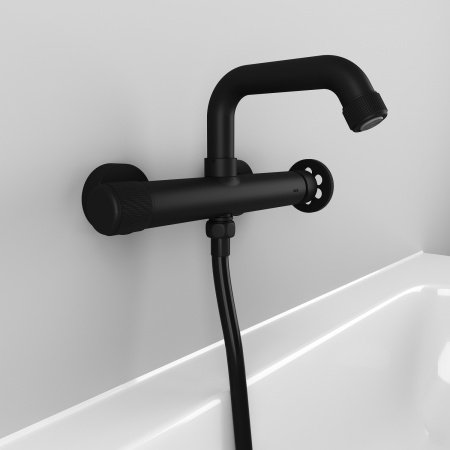 Смеситель для ванны с душем IDDIS Grange GRABLR2i02WA черный матовый