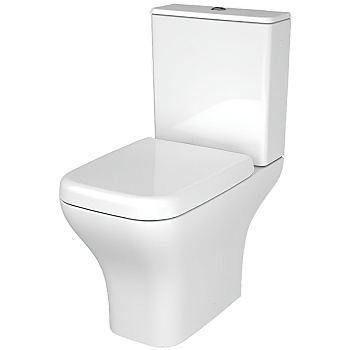Унитаз-компакт Vitra Polar Open-Back 9843B003-7201 с бачком и сиденьем микролифт