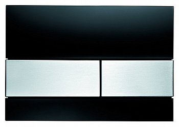 Кнопка смыва TECE Square 9240806 черный/сталь