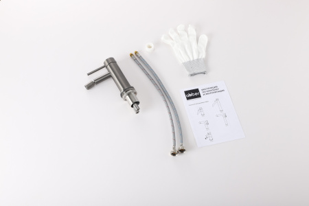 Смеситель ABBER Wasser Kreis 316 AF8124BGG для биде, оружейная сталь брашированная