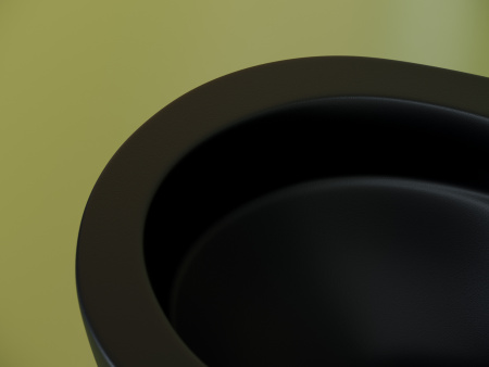 Унитаз подвесной безободковый Ceramica Nova Uno CN11001MB черный матовый