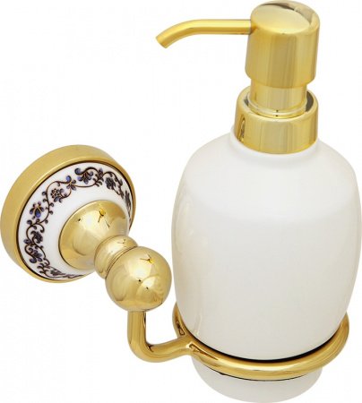 Дозатор жидкого мыла Fixsen Bogema Gold FX-78512G Золото Белый