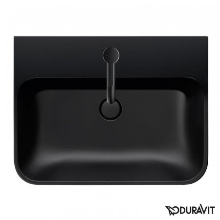Раковина подвесная 60см Duravit Happy D.2 2360601300 черный матовый