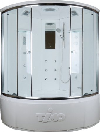 Душевая кабина Timo Lux Т-7735 135x135x220 профиль хром глянцевый, стекло прозрачное