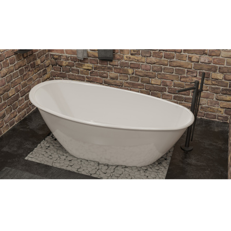 Ванна WHITECROSS Spinel B 155x73 (белый глянец) иск. камень