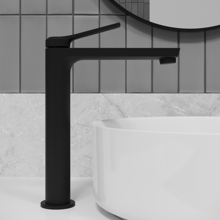 Смеситель для раковины IDDIS Parker PARBL01i01 черный матовый