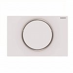 Кнопка смыва Geberit Sigma 10 115.758.JT.5 хром глянцевый/белый матовый Кнопка смыва Geberit Sigma 10 115.758.JT.5 хром глянцевый/белый матовый